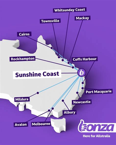 bonza newcastle to sunshine coast